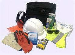 Various PPE options - hearing protection, gloves, hardhat